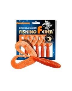 Твистер FishingFever TWIX 4 5cm 1 0g 10 шт 028 красн с блестками 1 уп Aqua