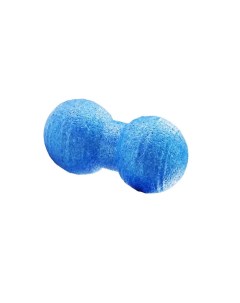 Массажный мяч сдвоенный для фитнеса МФР и проработки мышц 12х6 см синий Urm