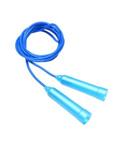 Скакалка 2 5 м пластиковая с эластичным шнуром и регулируемой длиной синяя Urm