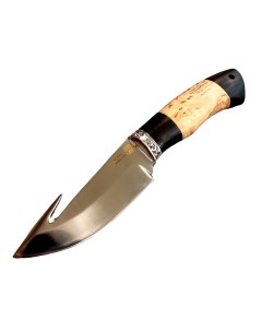 Нож Шкуросъёмный 95х18 карельская береза граб Ножевая мастерская сковородихина