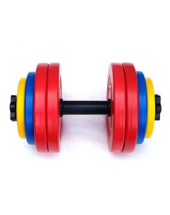 Гантель разборная 29 кг с цветными дисками Arizona sport