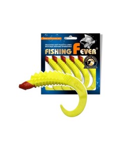 Твистер FishingFever REAL 6 5cm 2 5g 5 шт WH14 желто красн 1 уп Aqua