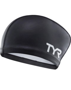 Шапочка для плавания Long Hair Silicone Comfort Swim Cap 001 black Tyr