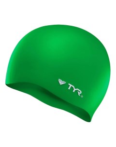 Шапочка для плавания Wrinkle Free Silicone Cap 310 green Tyr