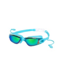 Очки для плавания силикон с берушами голуб N8801 Atemi