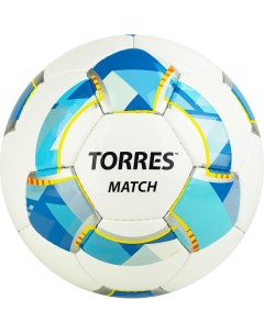 Футбольный мяч Match 5 white blue 025 Torres