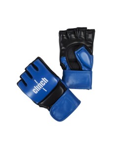 Перчатки для смешанных единоборств Combat сине чёрные размер L XL 1 пара Clinch