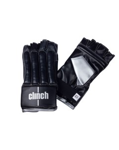 Перчатки снарядные Bag Gloves Cut Finger чёрно серебристые размер L XL 1 пара Clinch
