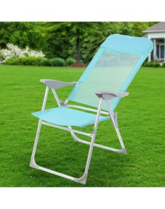 Кресло складное пляжное 60х60х112 см голубое 100 кг YTBC048 1 Green days