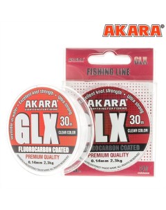 Леска GLX Premium Clear цвет прозрачная диаметр 0 2 мм 30 м Akara