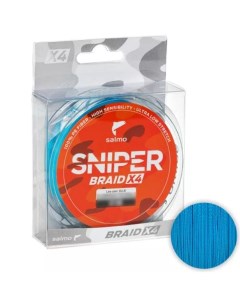 Шнур Sniper Braid 91м 0 23мм BLUE Salmo