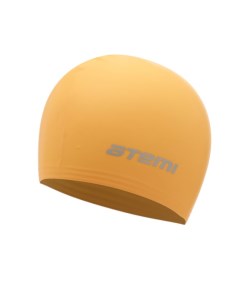 Шапочка для плавания взрослая 56 67 см оранжевая тонкий силикон TC405 Atemi