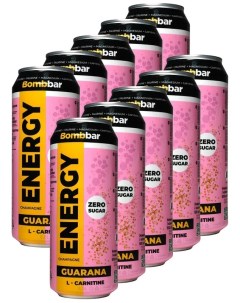 Энергетический напиток без сахара с Л карнитином ENERGY 10шт по 500мл Шампанское Bombbar