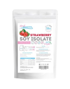 Соевый протеин Protein Soy Isolate Strawberry 1000g Mood booster