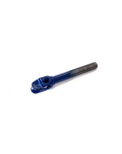 Вилка для трюкового самоката 100мм х1 1 8 стальная резьбовая шток 200мм матовая синяя Trix
