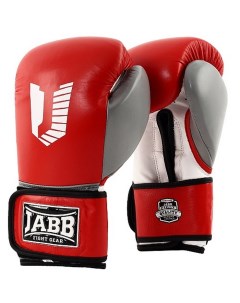 Боксерские перчатки US 80 красно белый 10 унций Jabb