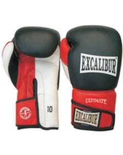 Боксерские перчатки черные красные 16 унций Excalibur