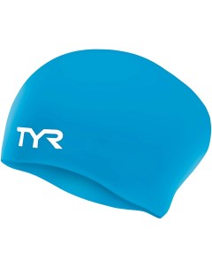 Шапочка для плавания Long Hair Wrinkle Free Silicone Cap Jr LCSJRL 420 голубой Tyr