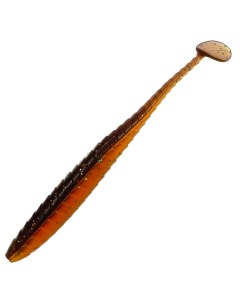 Твистер силиконовый мягкая приманка для спиннинга цвет коричневый Bambucho