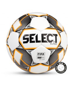 Футбольный мяч Super Fifa 5 white grey orange Select