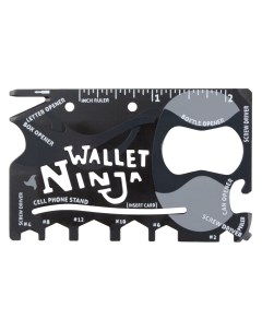 Мультитул FON041838 черный 18 опций Wallet ninja