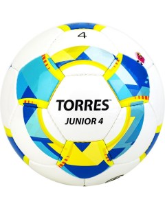 Футбольный мяч Junior 4 white blue Torres
