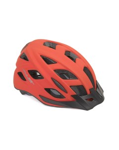 Шлем велосипедный с сеточкой PULSE LED X8 16отв СВЕТОДИОД ФОНАРИК 6д 2ф мат красный 52 5 Author