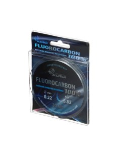 Леска монофильная FX Fluorocarbon 100 30м 0 22мм 5 82кг флюорокарбон 100 Allvega