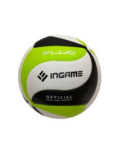 Мяч волейбольный FLUO черно бело зеленый IVB 103 Ingame