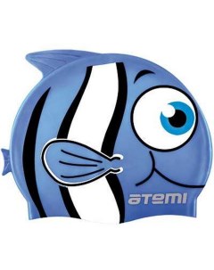 Шапочка для плавания FC105 голубая Atemi