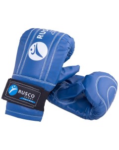 Снарядные перчатки Кожзам синий M Rusco sport