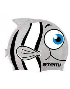 Шапочка для плавания атеми силикон дет рыбка серебро Fc103 Atemi