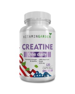 Креатин моногидрат Creatine Monohydrate 120 капсул Vitamin garden