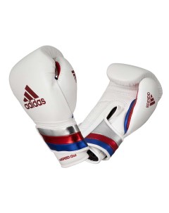 Перчатки боксерские AdiSpeed бело сине красные вес 18 унций Adidas