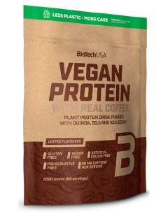 Вегетарианский протеин Vegan Protein 2000 г Кофе Biotechusa