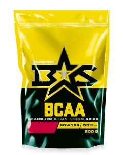 BCAA Powder Дойпак BCAA 200 г натуральный вкус Binasport