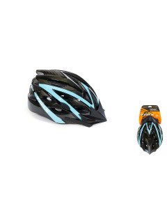Шлем вело кросс кантри регулировка обхвата L 59 60см In Mold сине черный Trix