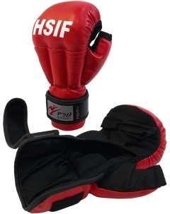 Перчатки для рукопашного боя Fight 1 HSIF С4ИХ HSIF красные M 12 ун Рэй-спорт
