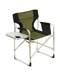 Кресло складное 60х55х82 см черно зеленое с подстаканником 100 кг YTDC024 Green days