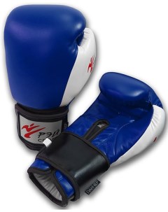 Перчатки боксёрские Панчер лБ54И синие 12 ун Рэй-спорт