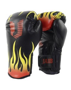 Боксерские перчатки Asia 77 Fire черные 12 унций Jabb