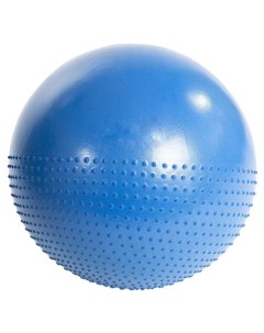 Мяч гимнастический Фитбол полумассажный 65 см 900гр с насосом Синий Sportage