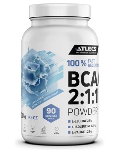 BCAA 2 1 1 500 г 90 порций без вкуса Atlecs