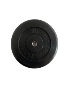 Диск для штанги Atlet 25 кг 26 мм черный Mb barbell