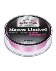 Шнур плетеный PE Super Trout Area Master Limited PE 75m Pink 0 175 Varivas