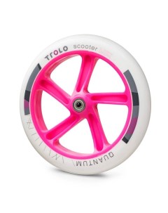 Колесо для самоката Quantum 230 мм белое розовое Trolo