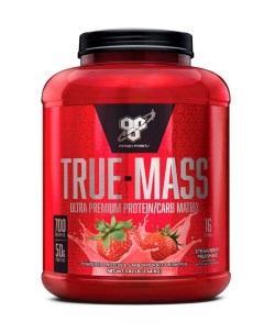 Гейнер True Mass 5 82 lb Strawberry MilkShake Bsn
