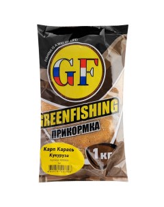 Прикормка Greenfishing GF Карп Карась Кукуруза 1 кг Nobrand