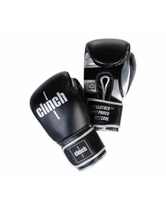 C141 Перчатки боксерские Punch 2 0 черно серебристые 16 oz Clinch