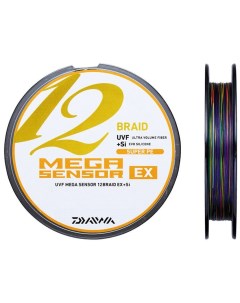 Шнур плетеный UVF Mega Sensor 12EX Si 2 300м 16 2кг 0 235мм 5Color Daiwa